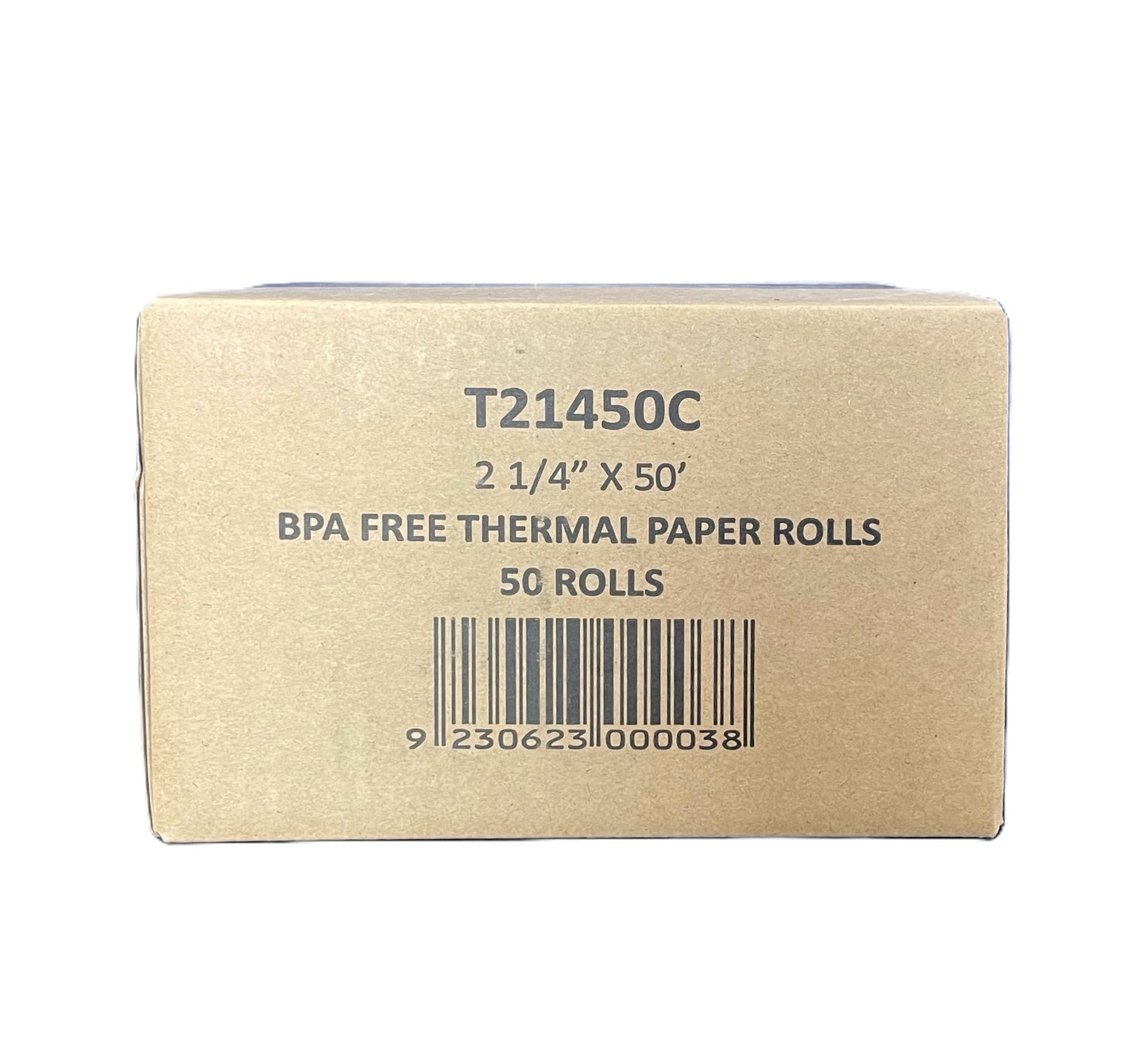 2 1/4" x 50' Thermal Paper Rolls (50 rolls per case)