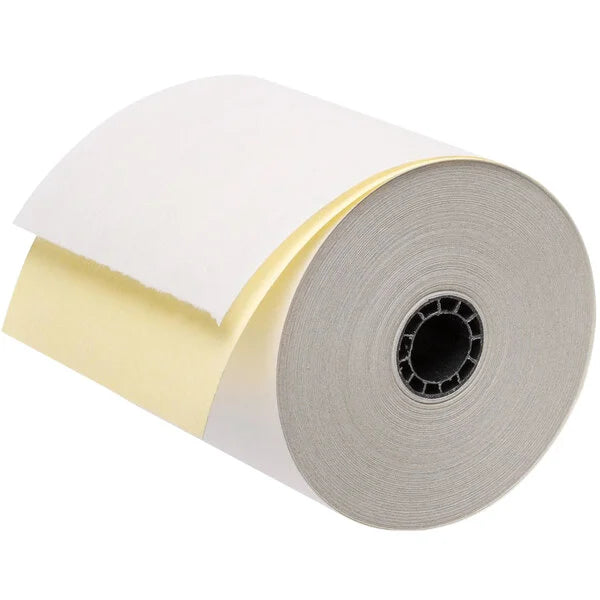 2-Ply  White/Canary Carbonless Paper Roll 50/Case